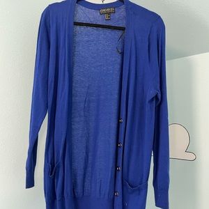 Forever 21 blue cardigan